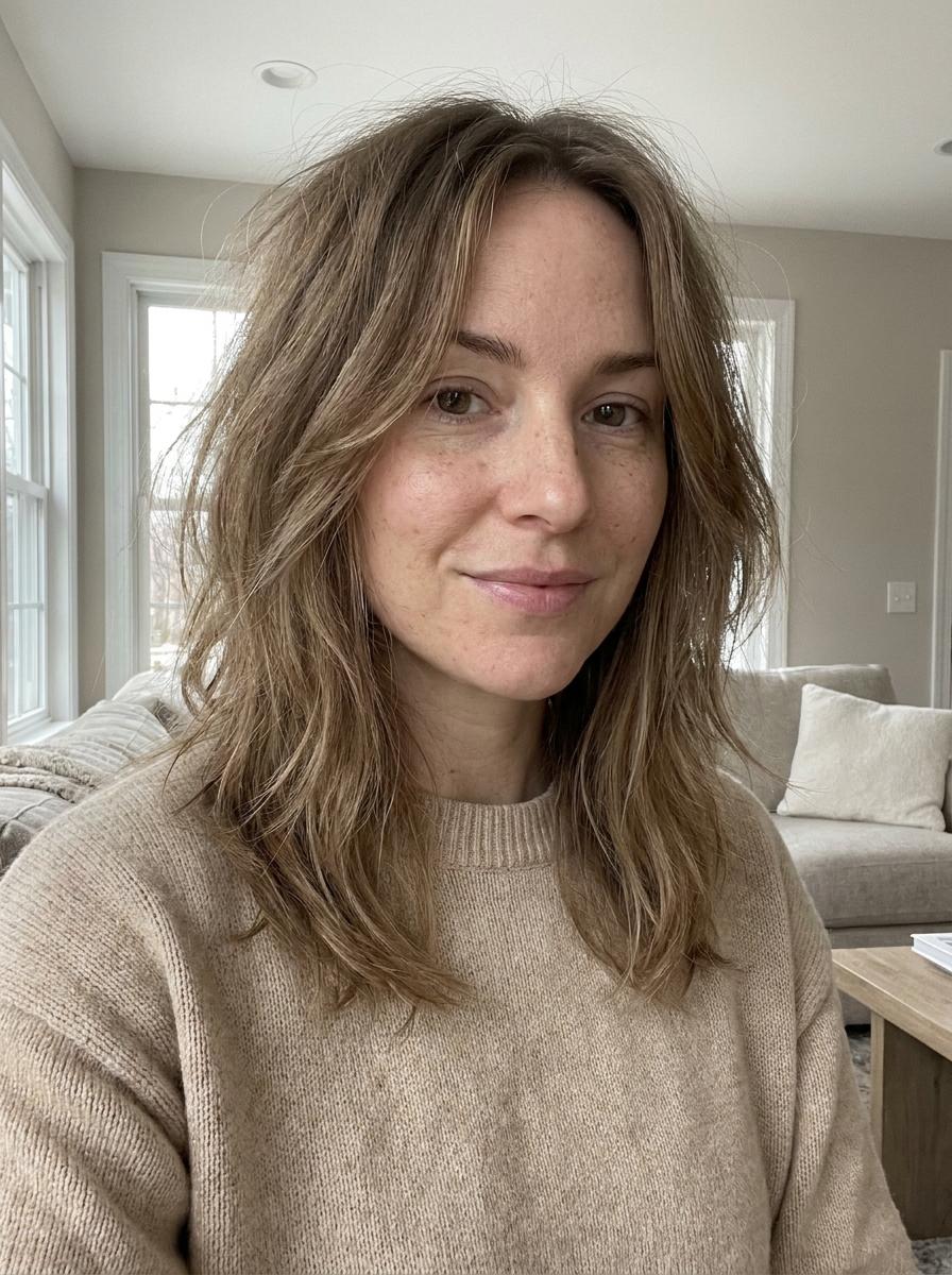 Soft Shag für mittellanges Haar - Haarschnitt für mittellanges Haar mit Stufen
